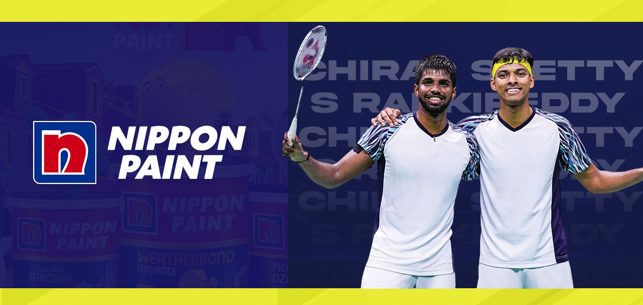 Nippon Paint Partners with doubles badminton duo, Chirag Shetty & Satwiksairaj Rankireddy